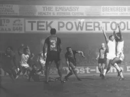 Clive Goodyear levels the score at 3-3 in the 87th minute