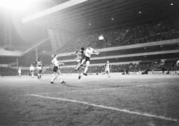 Brian Stein in a challenge with Graham Roberts