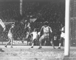 David Moss has an attempt at goal