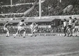 Ricky Hill looks to have handled the ball