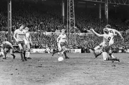 Another shot of the goal from Clive Goodyear