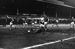 Frank Bunn is flagged offside