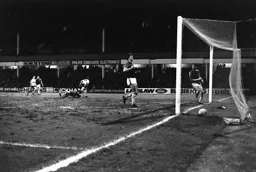 Paul Walsh celebrates one of his goals