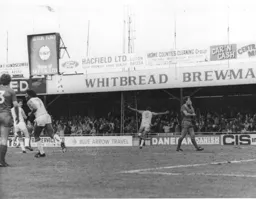Brian Stein wheels away after putting Town 1-0 in front