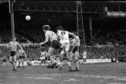 Trevor Aylott first to the ball