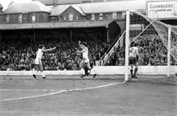 Trevor Ayloo after scoring the Town's first