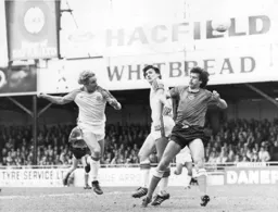 Paul Walsh heads his and Town`s first goal