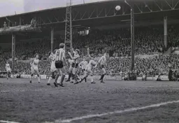 Trevor Aylott sees his shot go over the bar
