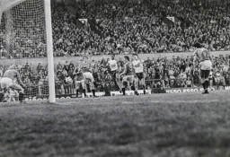 Ray Daniel watches an effort saved