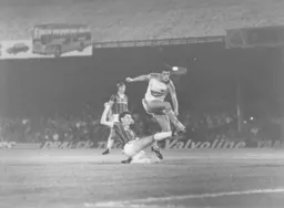 Frank Bunn shoots for goal, but no luck this time