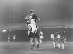 Paul Walsh and Ricky Hill celebrate Hill`s goal, as Town go 3-0 up