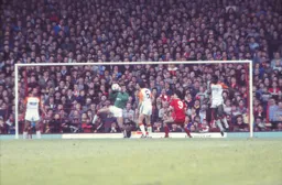 Les Sealey gathers the ball