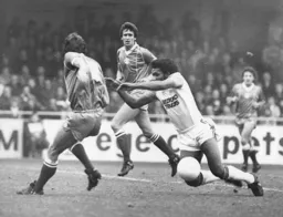 Ricky Hill goes down but no foul