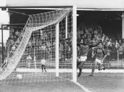 Ray Daniel scores Town`s second goal