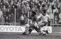 Ricky Hill taken out from both sides