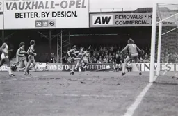 Brian Stein skips past a couple of Hammers defenders