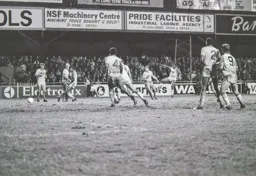 Emeka Nwajiobi sends in a low shot