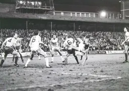 Brian Stein with an acrobatic shot