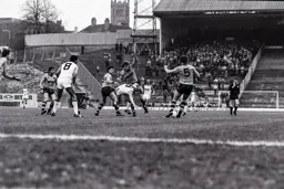 Paul Walsh gets bundled to the ground