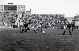 Paul Walsh takes on the United defence