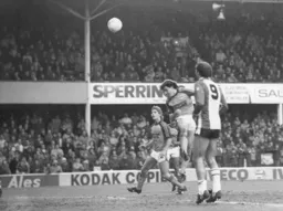 Mal Donaghy heads a late consolation goal