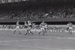 Brian Stein shoots from the edge of the box