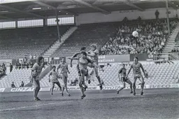 Brian Stein heads the Town into the lead