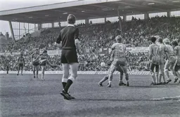 Raddy Antic curls in a free kick to score his last goal for the Town