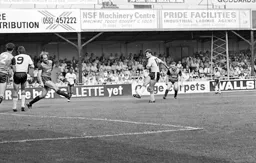 Frankie Bunn hammers in the second goal