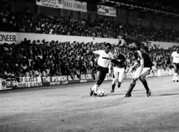 Emeka Nwajiobi in control of the ball down the wing