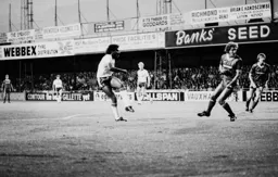 Ricky Hill shoots from the edge of the box