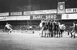 David Moss fires in a free kick