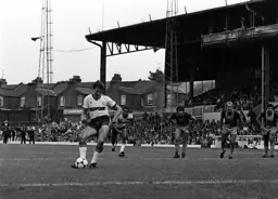 David Moss places his penalty past England keeper Peter Shilton