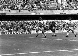 Brian Stein (hidden) slips in the third goal