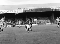 Brian Stein lets fly trying to equalise