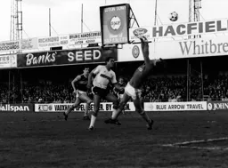 Brian Stein sees his effort elude the keeper for the first goal