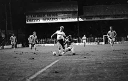 Tim Breacker heading towards the box