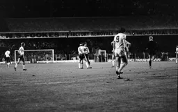 Steve Foster celebrates his goal