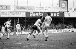Brian Stein turns to celebrate the second goal