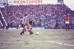 Ricky Hill falls, just as the Town did, going down 1-0 in a tight game that they could easily have got a point from