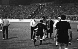 Les Sealey looks upset with someone