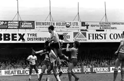 Mick Harford above everyone