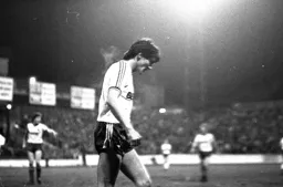 Mick Harford does not look too happy