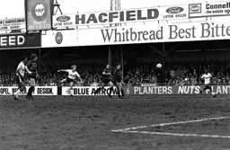 David Preece hits a shot from long range