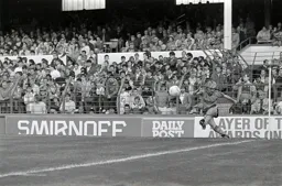 David Preece takes a corner