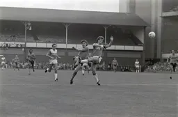 Mick Harford with another attempt on goal