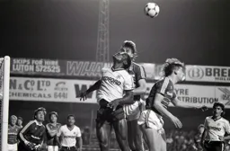 Emeka Nwajiobi up with the Ipswich defender