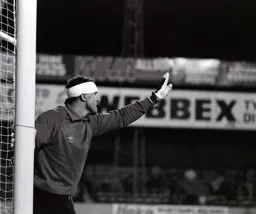 Patched up keeper John Burridge