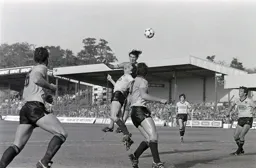 Mick Harford looks to take one in the face