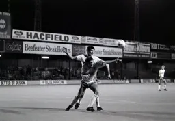Mick Harford blocked off